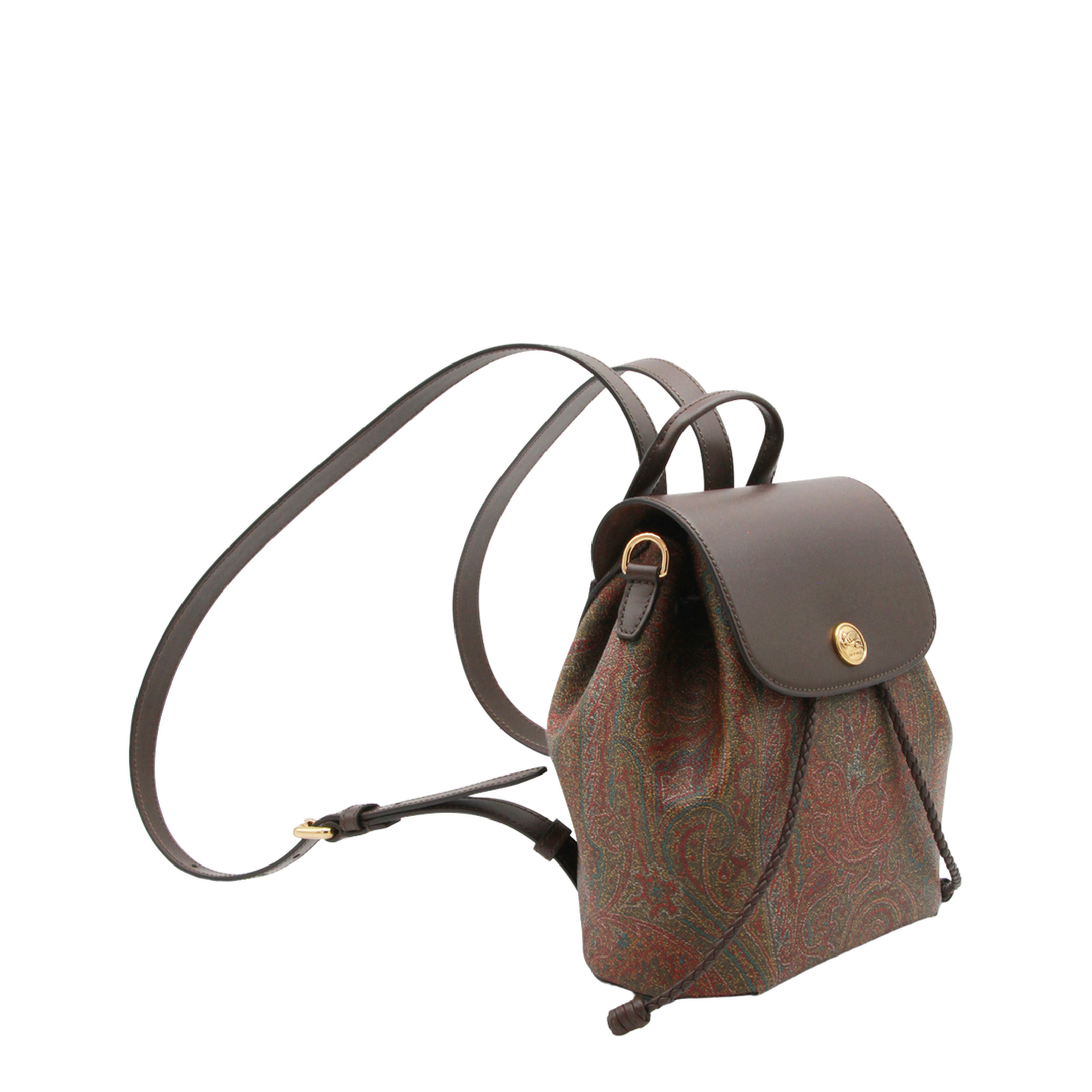 Essential S Arnica Small Jacquard Backpack - Brown