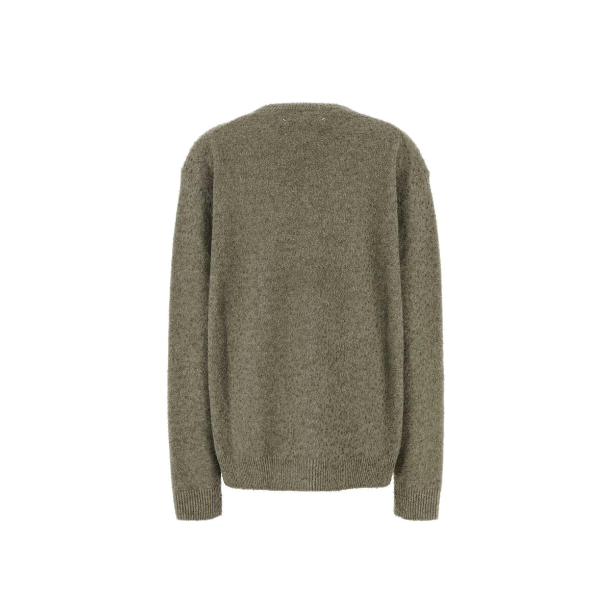MAYFEYR - Maison Margiela - V Neck Sage Green Sweater - S50HN0011M13108709M