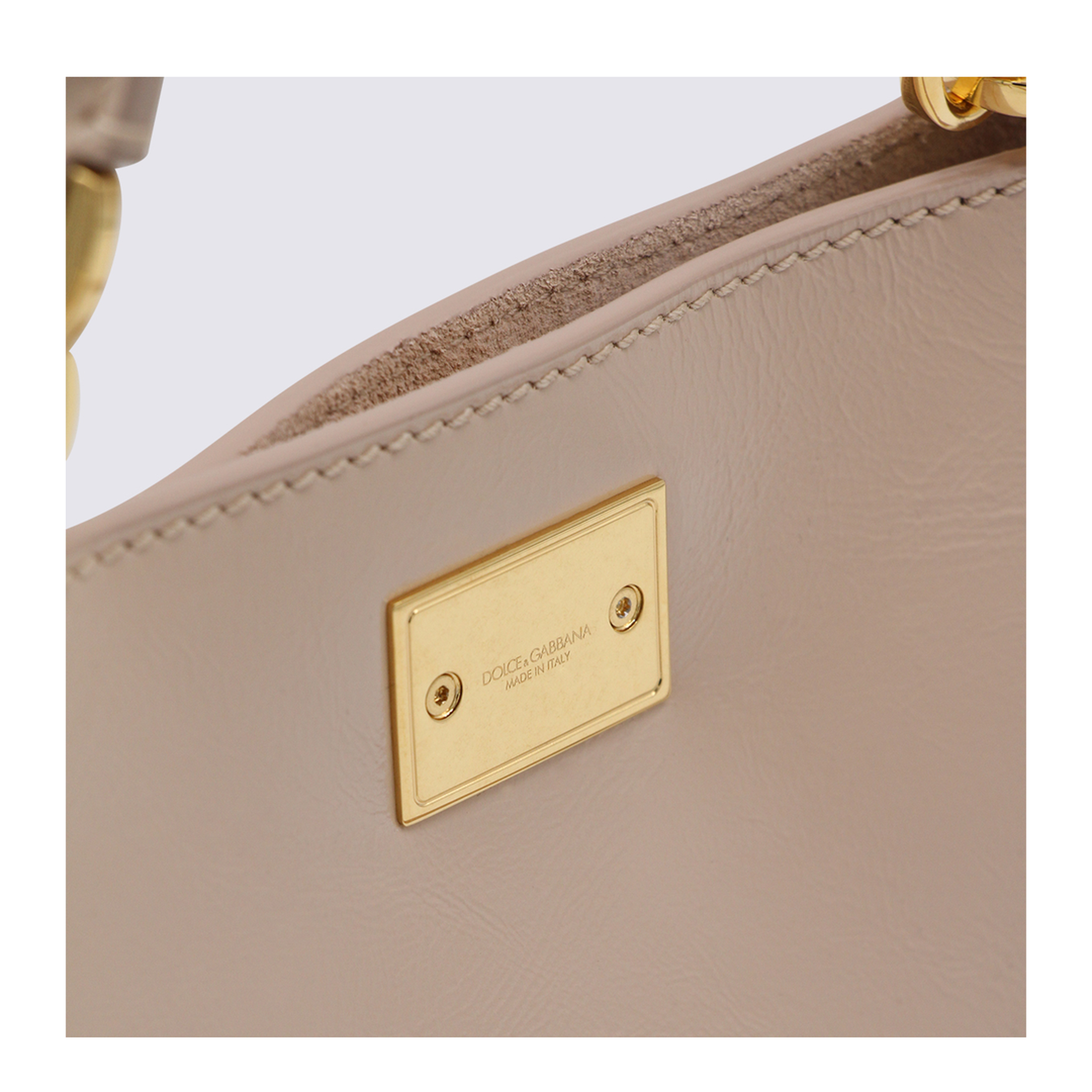 Handbag in Flesh-Coloured Leather