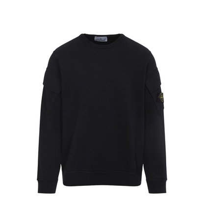 Brushed Organic Cotton Fleece Crewneck Sweatshirt