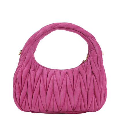 MAYFEYR - Miu Miu - Fuchsia Suede Handbag - 5BC125VOOYAB7OF0029