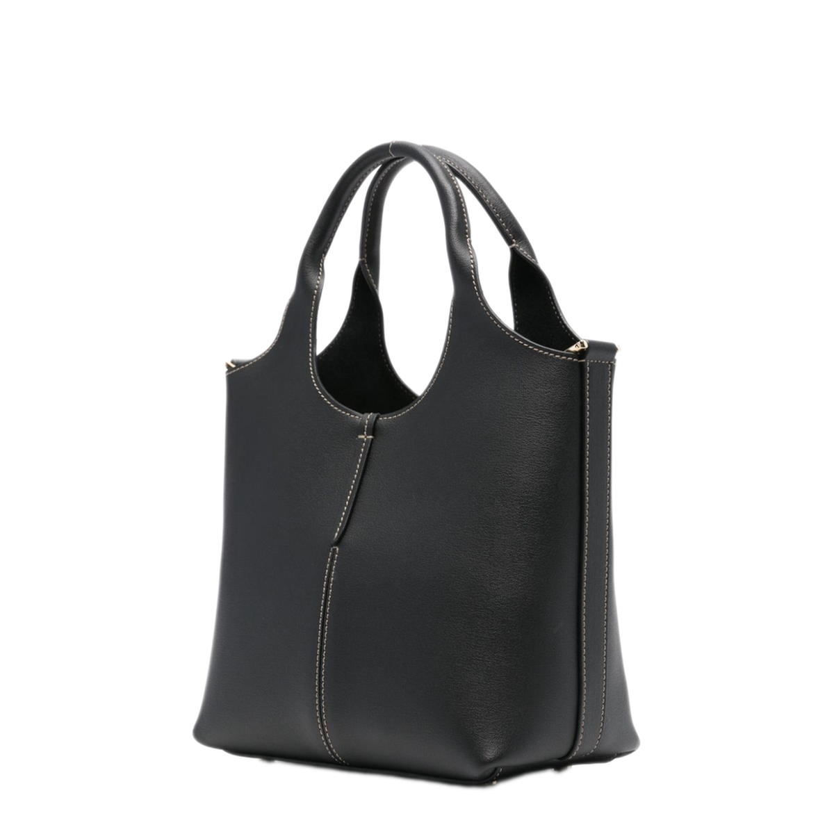 Shopping Bag Mini Calfskin Tote - Black