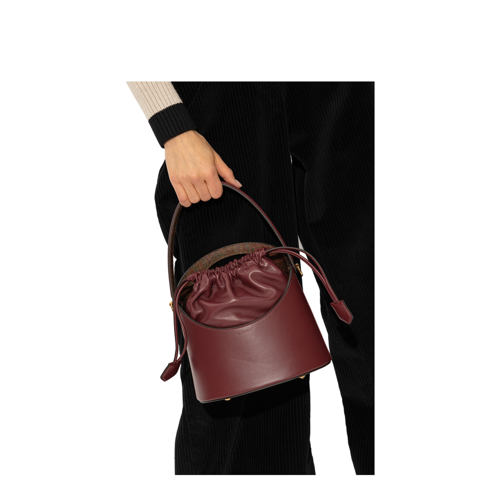 Maroon Secchiello Shoulder Bag