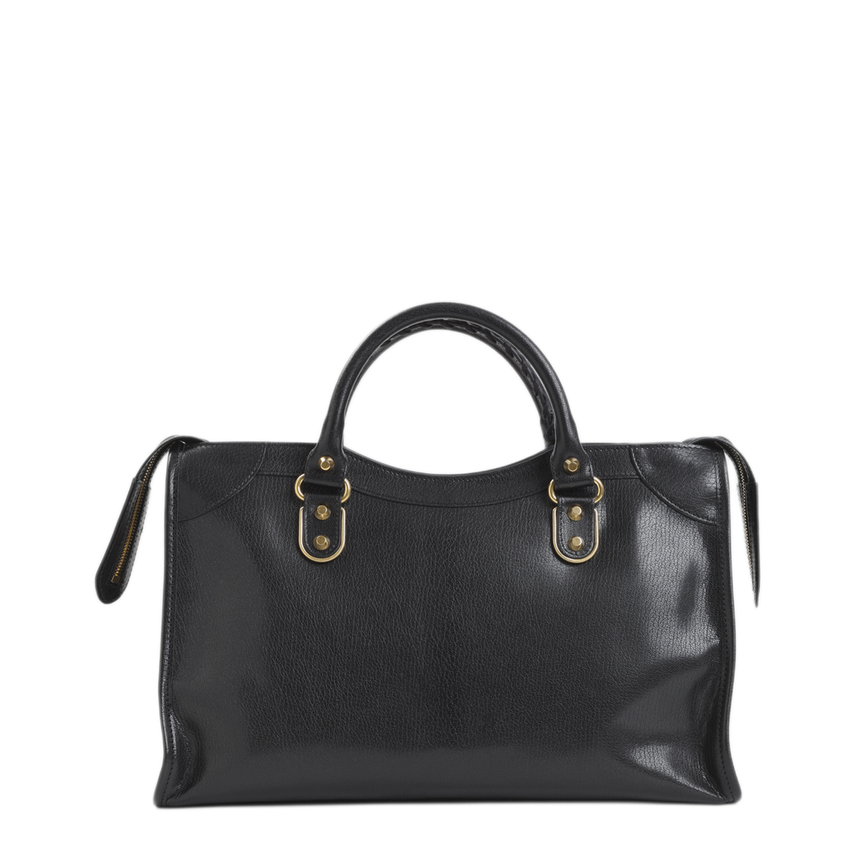 Le City Uptown Medium Goatskin Handbag - Black