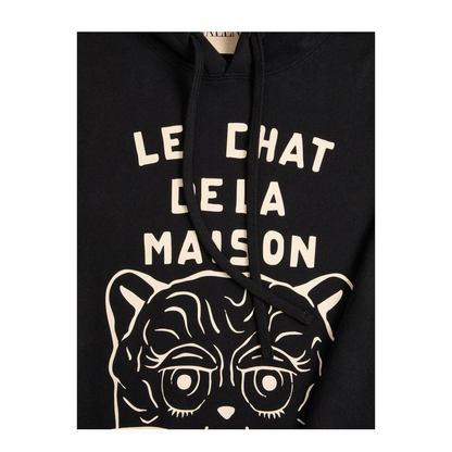Cotton Sweatshirt With Le Chat De La Maison Patch