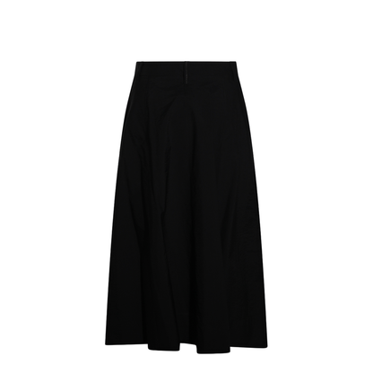 Women's Button Flared Skirt Black