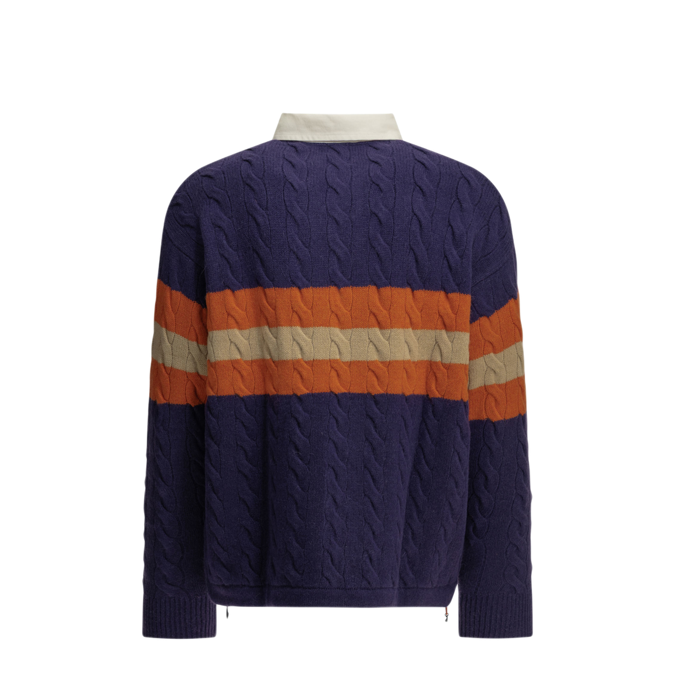 MAYFEYR - Polo Ralph Lauren - Rugby Polo Sweater - 710B23897001PURPLECOMBO