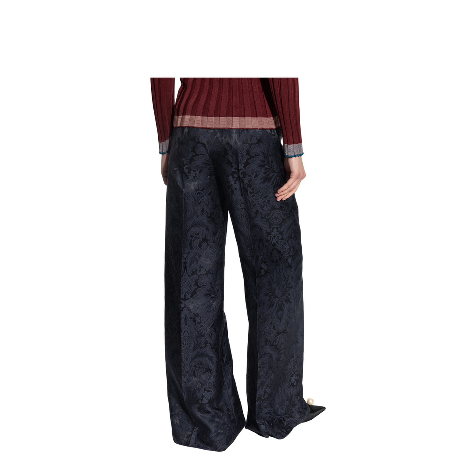 Trousers with Silk Trim