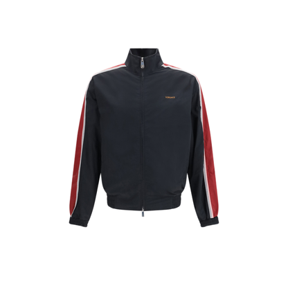 MAYFEYR - Versace - Nylon Blouson Jacket With Embroidered Logo - 10254681A17589