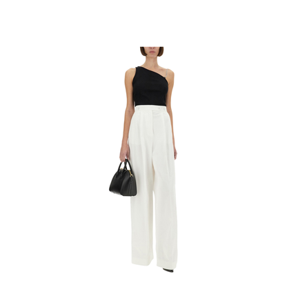 Pleated Pants - White