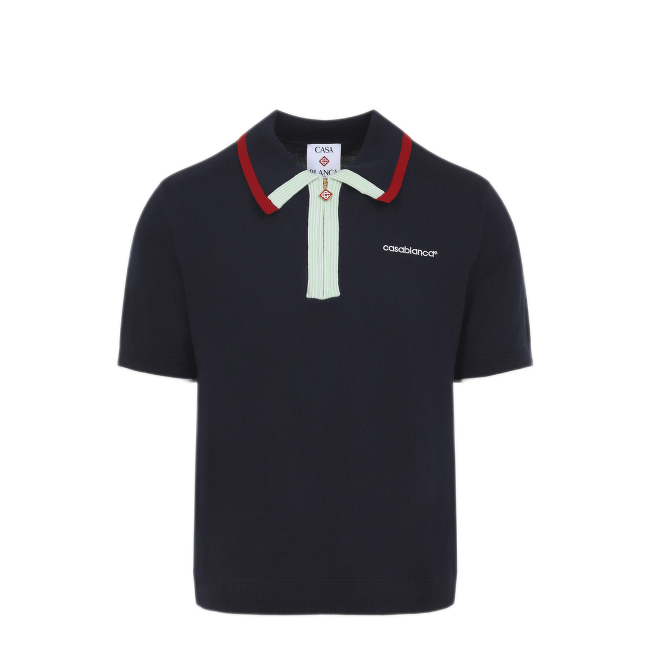MAYFEYR - Casablanca - Knitted Track Polo - MPF26KW84601NAVY