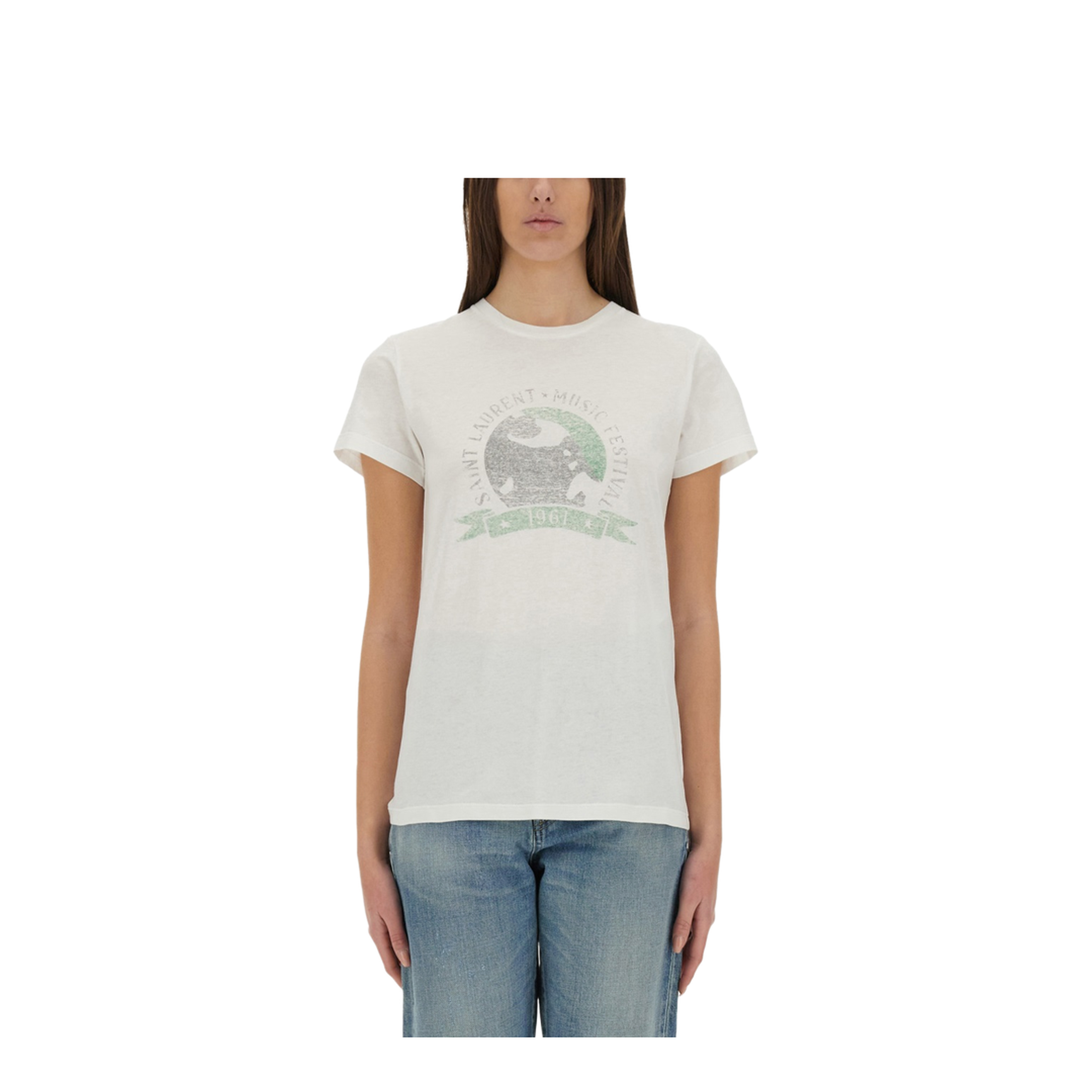 Music festival print t-shirt