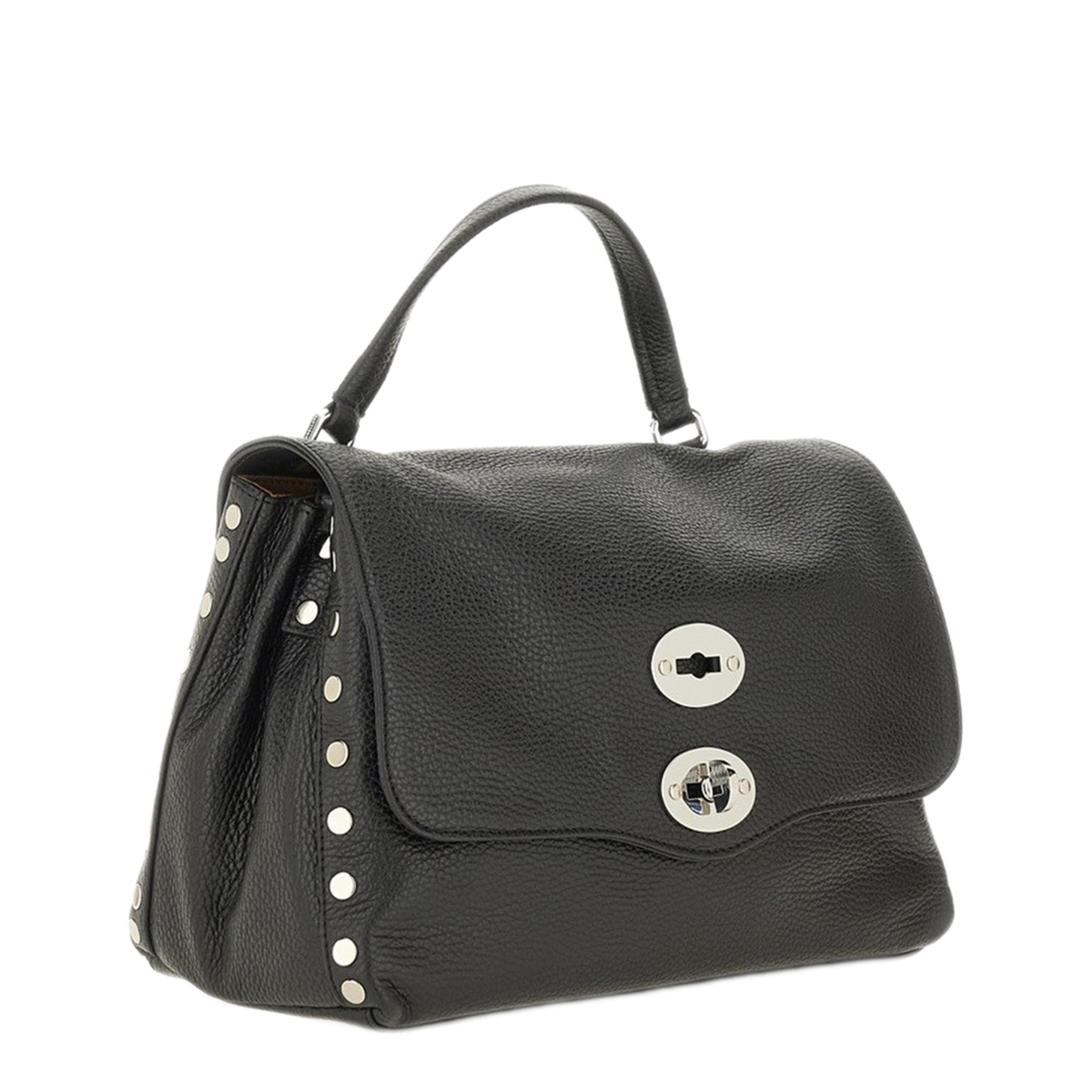 Postina Small Calfskin Handbag - Black