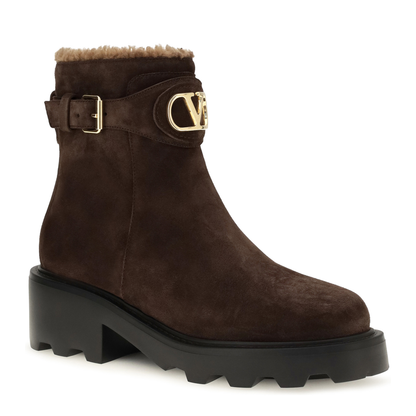 MAYFEYR - Valentino - Vlogo Signature Leather Ankle Boots - 9W2S0MT5XYA