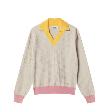 Light Beige Cotton And Silk Jumper