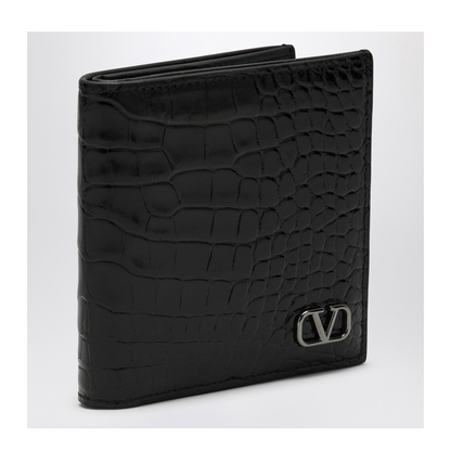 Garavani Signature Vlogo Wallet Black