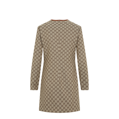 GG Canvas Dress with Horsebit