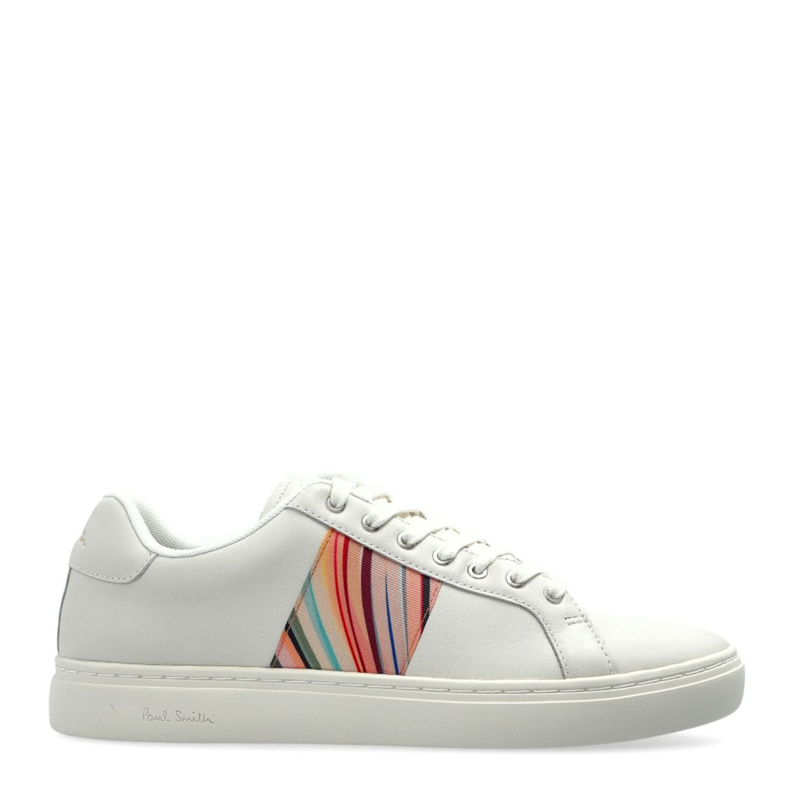 White Front Lace-Up Fastening Padded Ankle Flat Sole