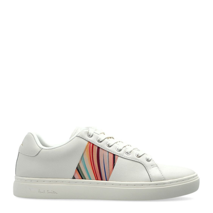 White Front Lace-Up Fastening Padded Ankle Flat Sole