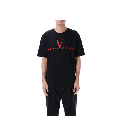 Cotton T-Shirt with Made In Print