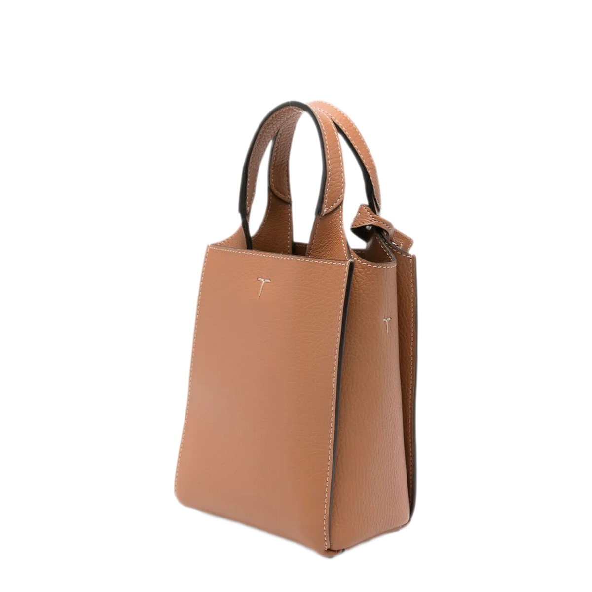 Micro Small Calf Leather Handbag - Brown