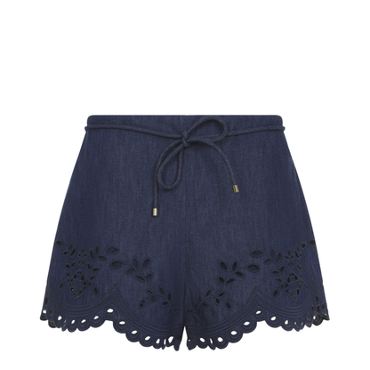 MAYFEYR - Zimmermann - Mahon Broderie Denim Short - 7283ASS263