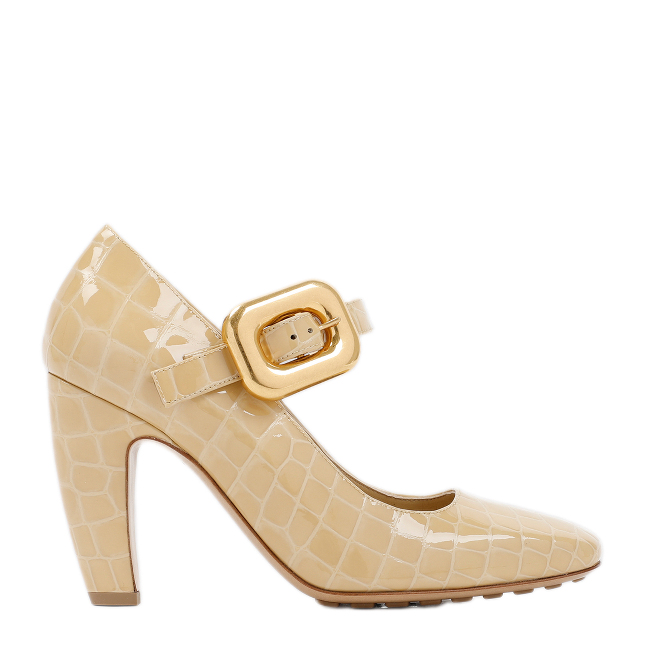 MAYFEYR - Bottega Veneta - Beige Mostra Mary Jane Pump - 729722V2DW02624