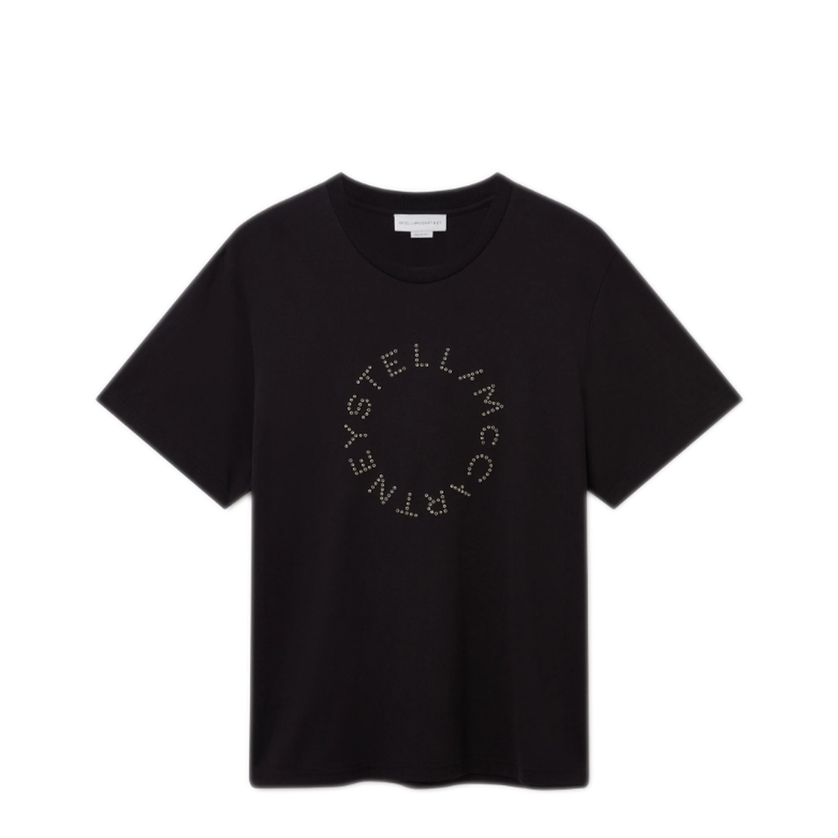 Black Logo-Embroidered Boyfriend T-Shirt