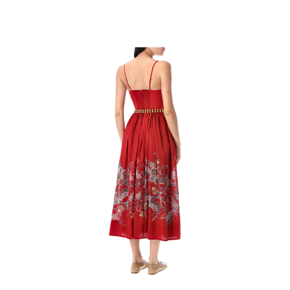 Printed Midi Dress