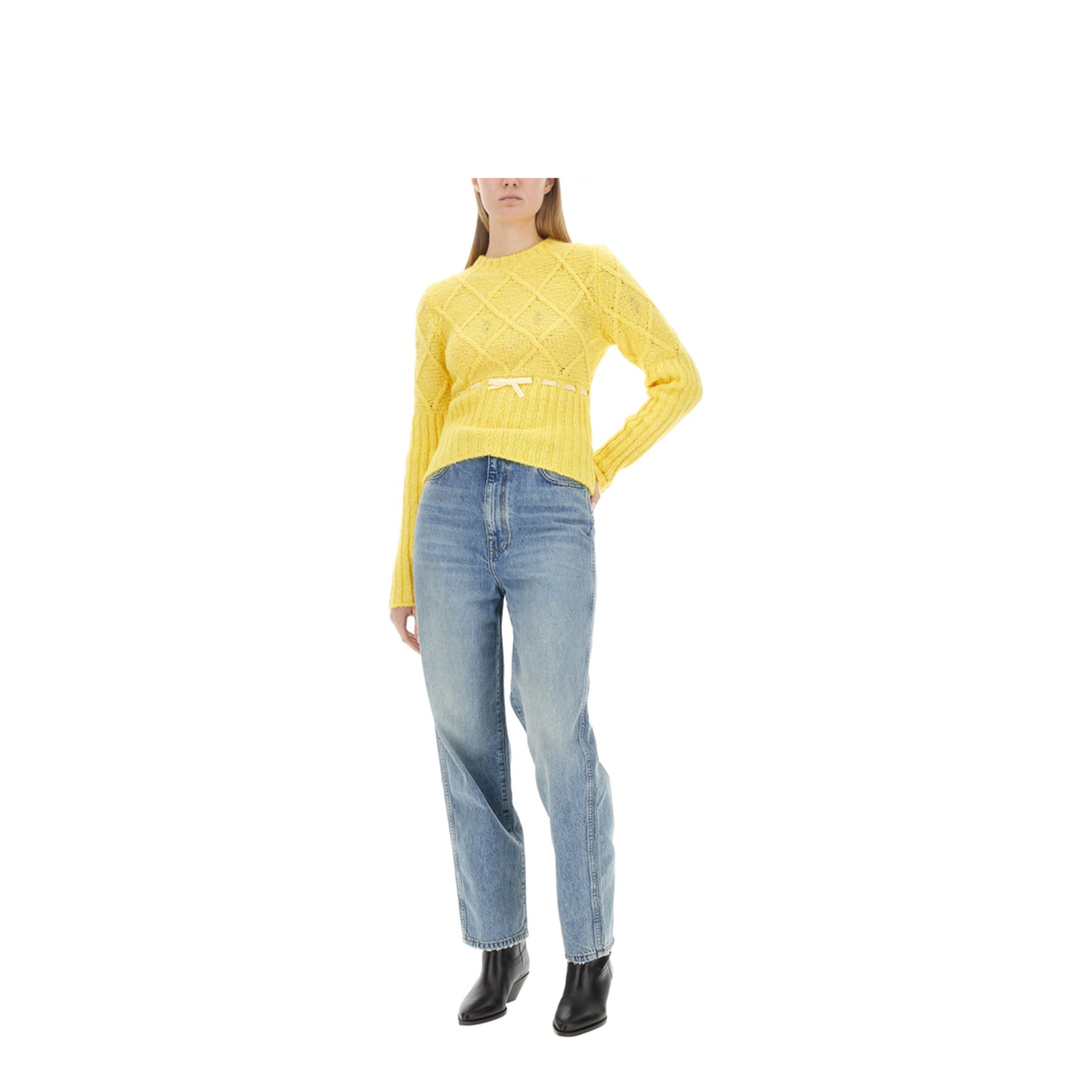 MAYFEYR - CORMIO - Wool Jersey Sweater - OMA5YELLOW