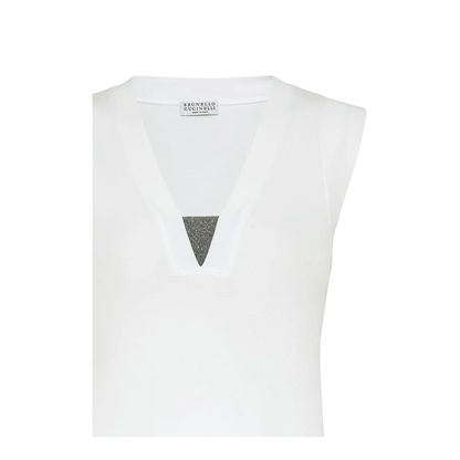 MAYFEYR - Brunello Cucinelli - Stretch Cotton Jersey Tank Top With Precious Faux-Layering - M0TC8EL672