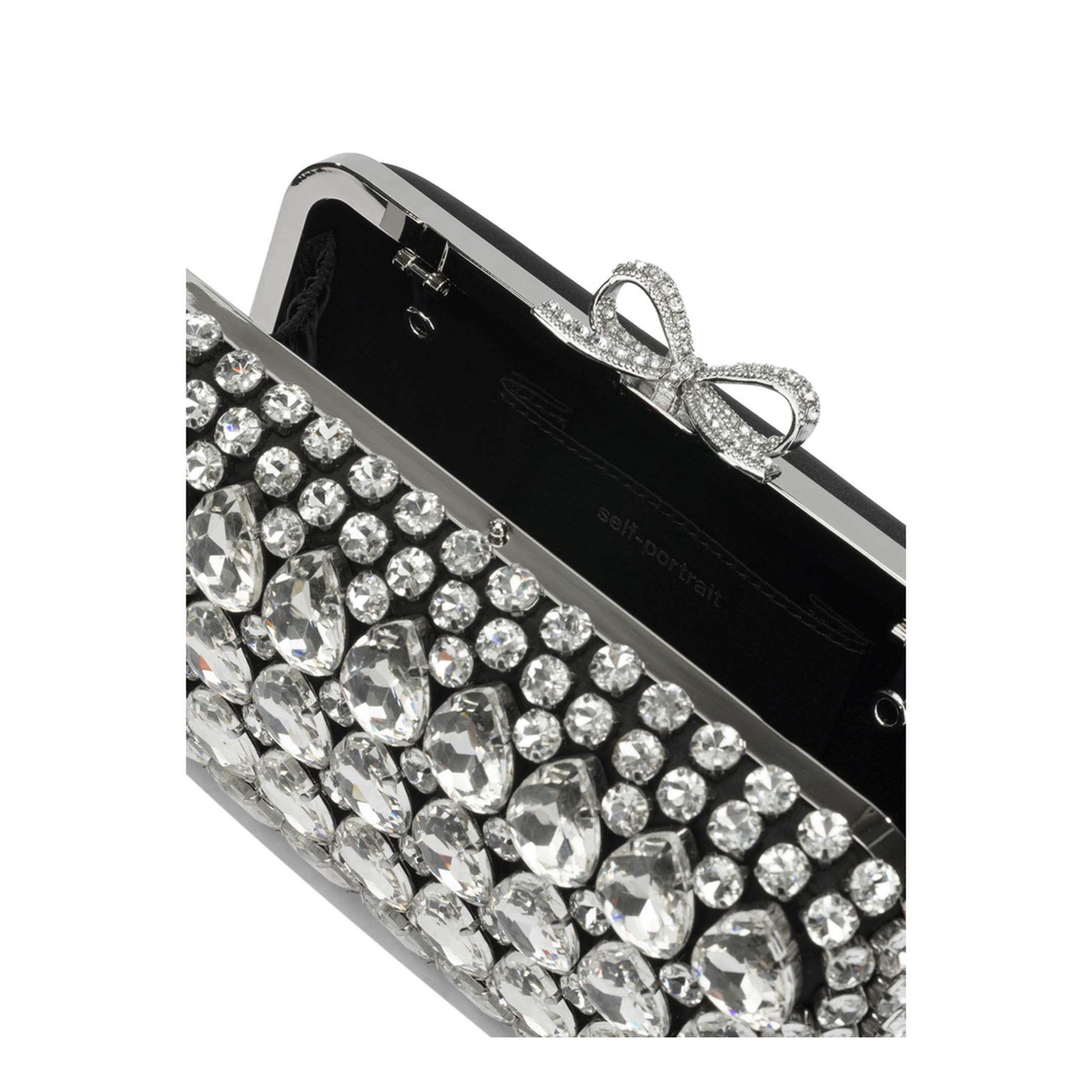 MAYFEYR - Self Portrait - Clutch With Crystals - SS26305ABBLACK