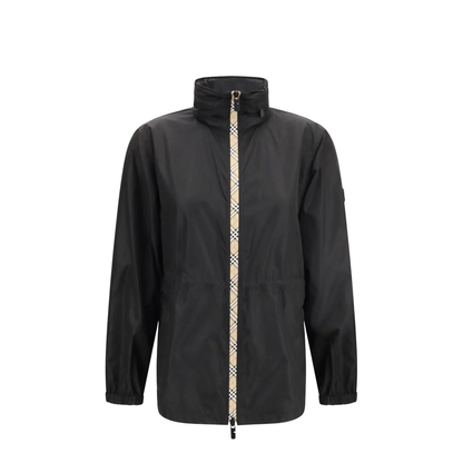 Check Motif Nylon Jacket