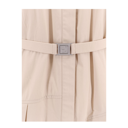 Pleated Cotton Dress