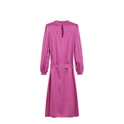 MAYFEYR - Valentino - Fuchsia Silk Jacquard Midi Dress - 9B3VAL359JK0M3