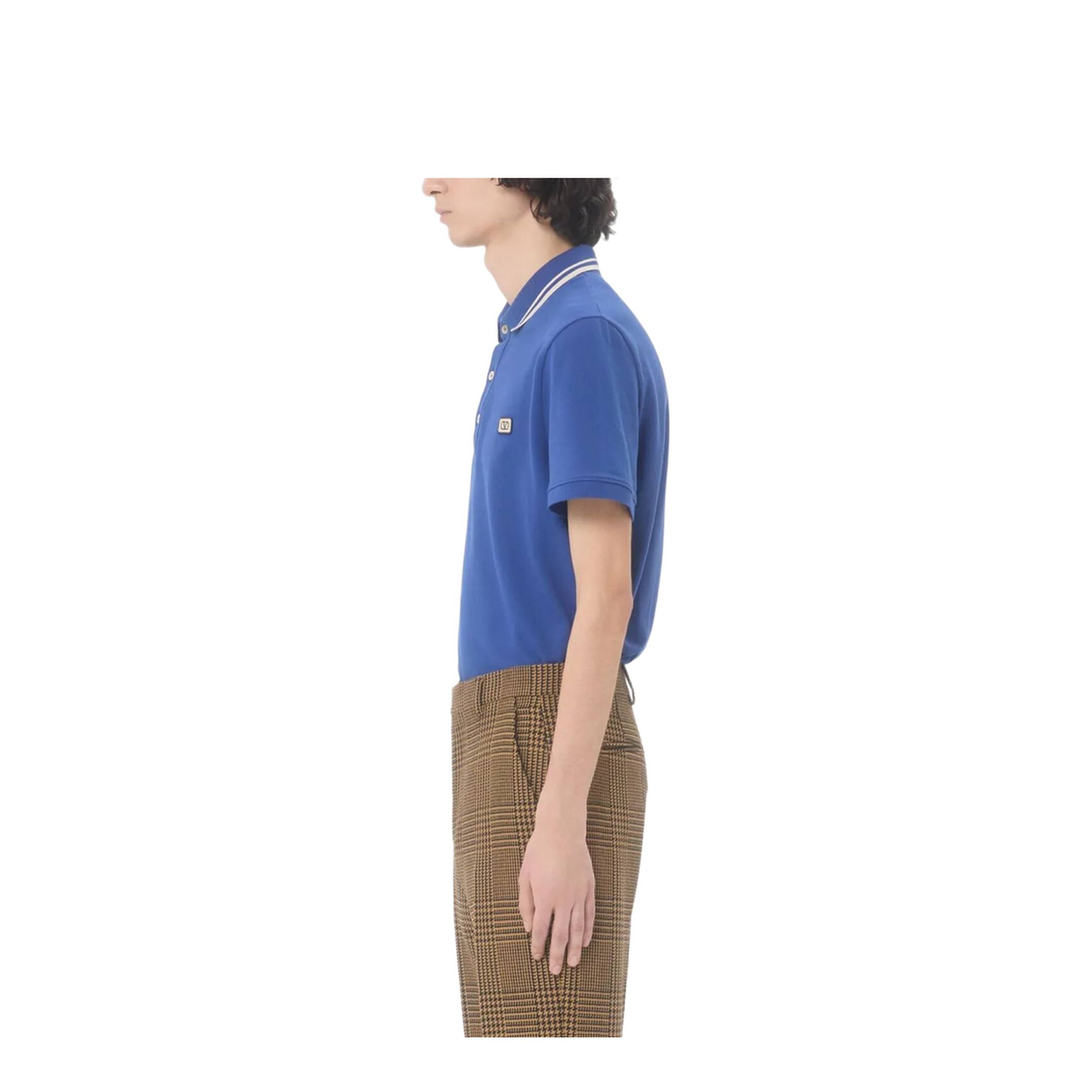 MAYFEYR - Valentino - Cotton Piqué Polo Shirt With Vlogo Patch - VMH01KAQK