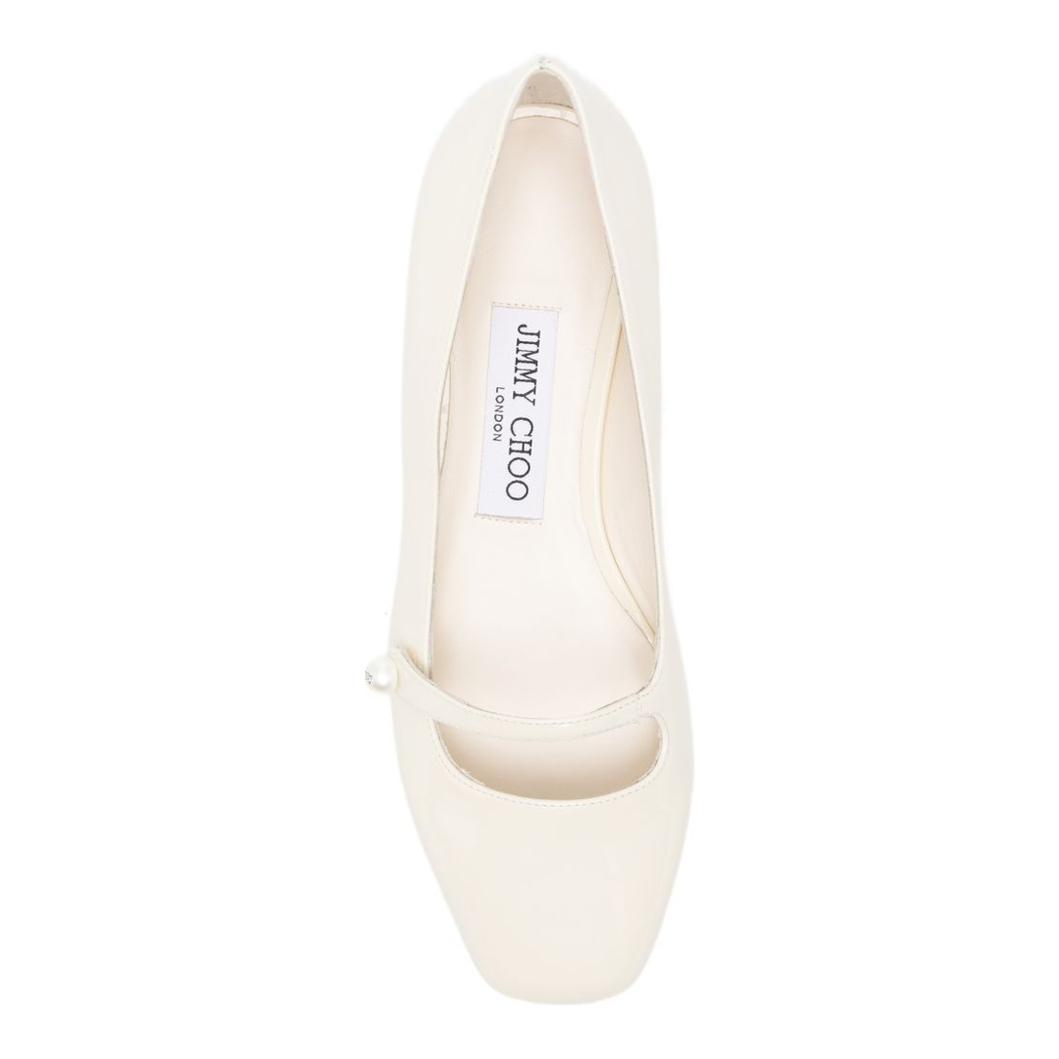 MAYFEYR - Jimmy Choo - Flat Shoes White - ELISABALLERINAPATLATTE