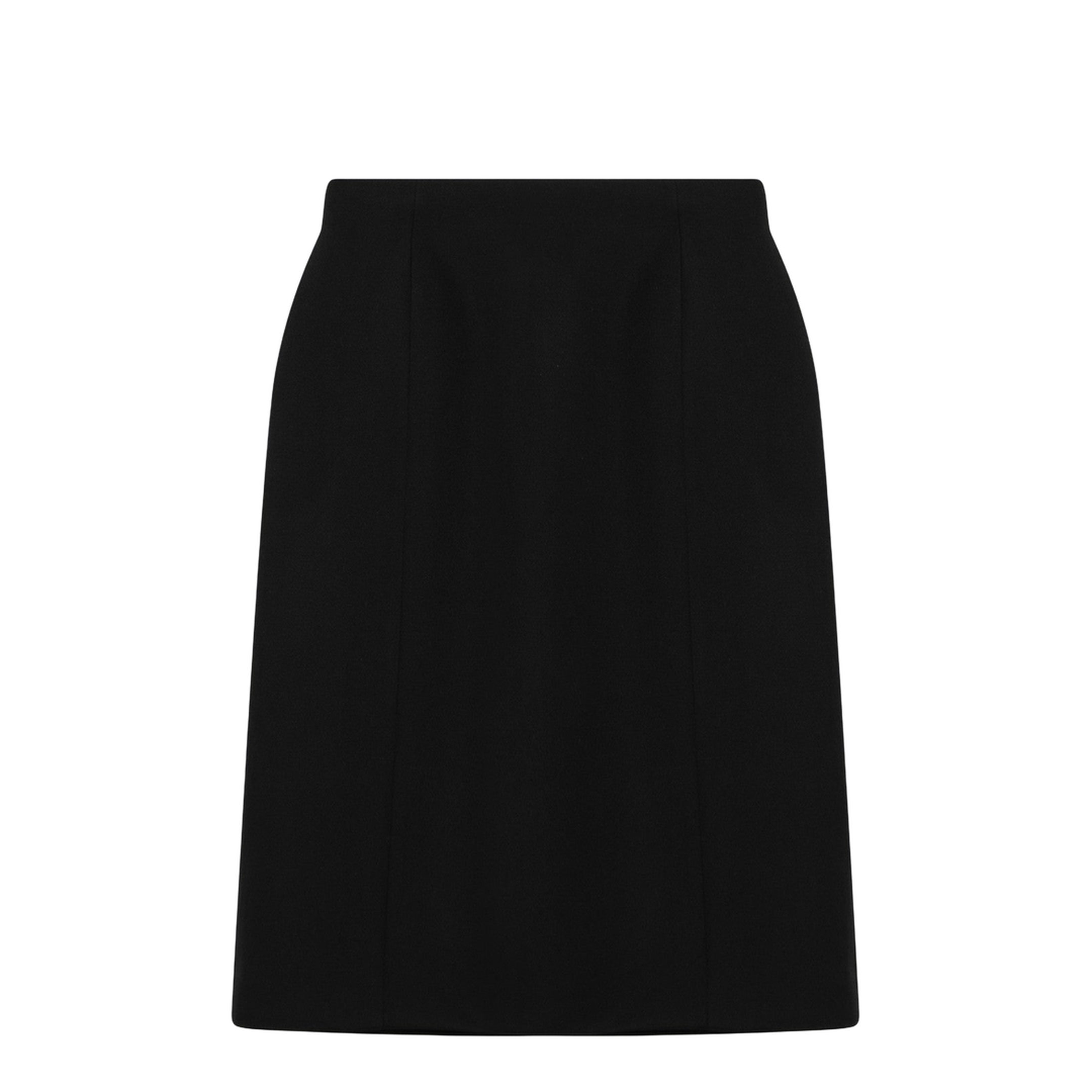Black Hourglass Midi Skirt