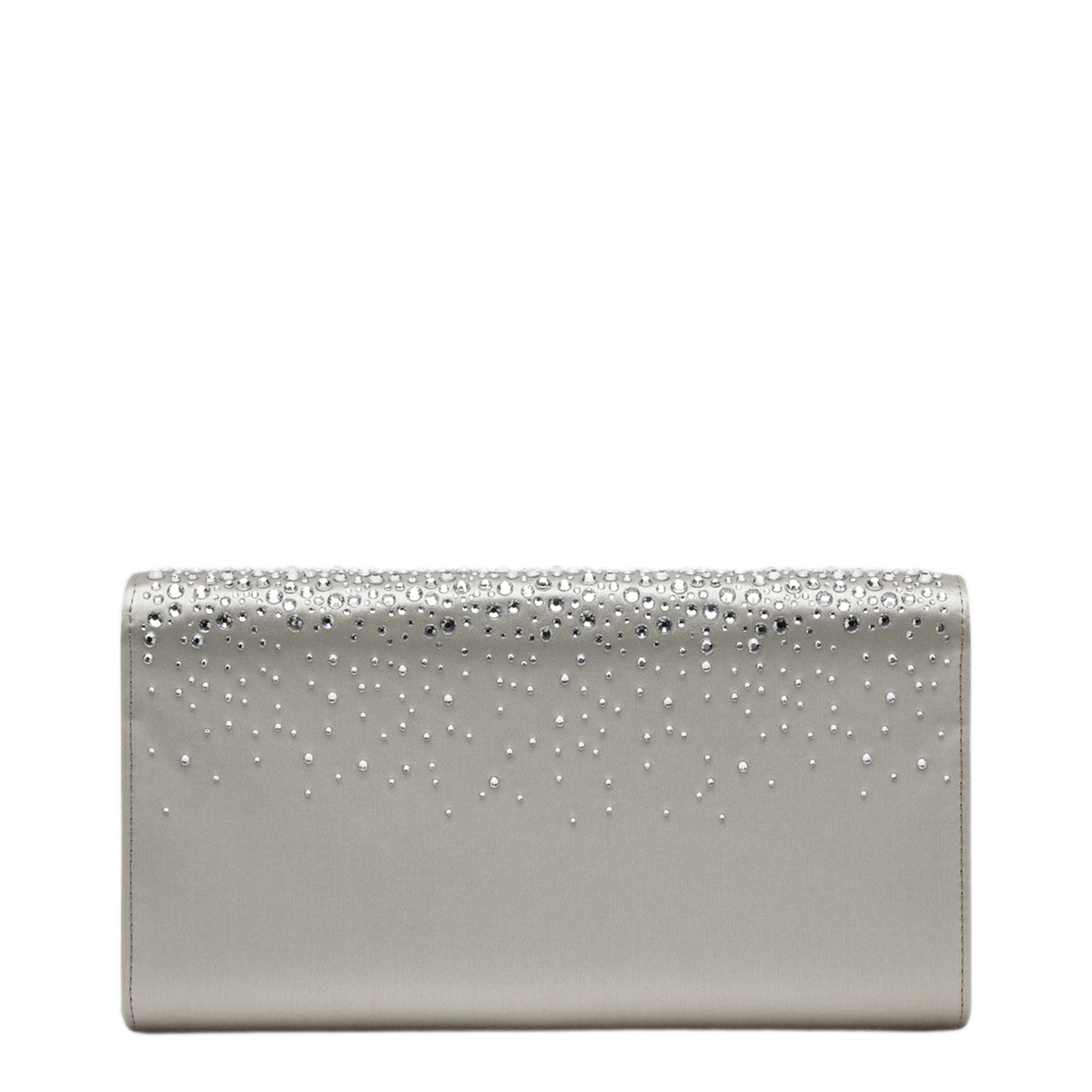 MAYFEYR - Roger Vivier - Efflorescence Satin Clutch Bag Pearl Grey - RBWAMFDY200RS0B007