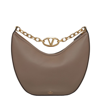 Vlogo Moon Medium Leather Shoulder Bag