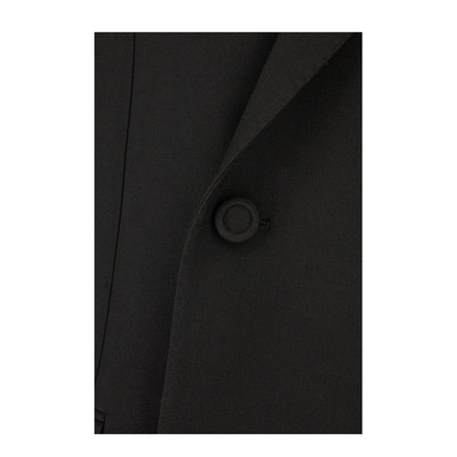 Black Polyester Blend Jacket