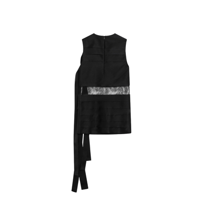 Black Mini Dress with Lace