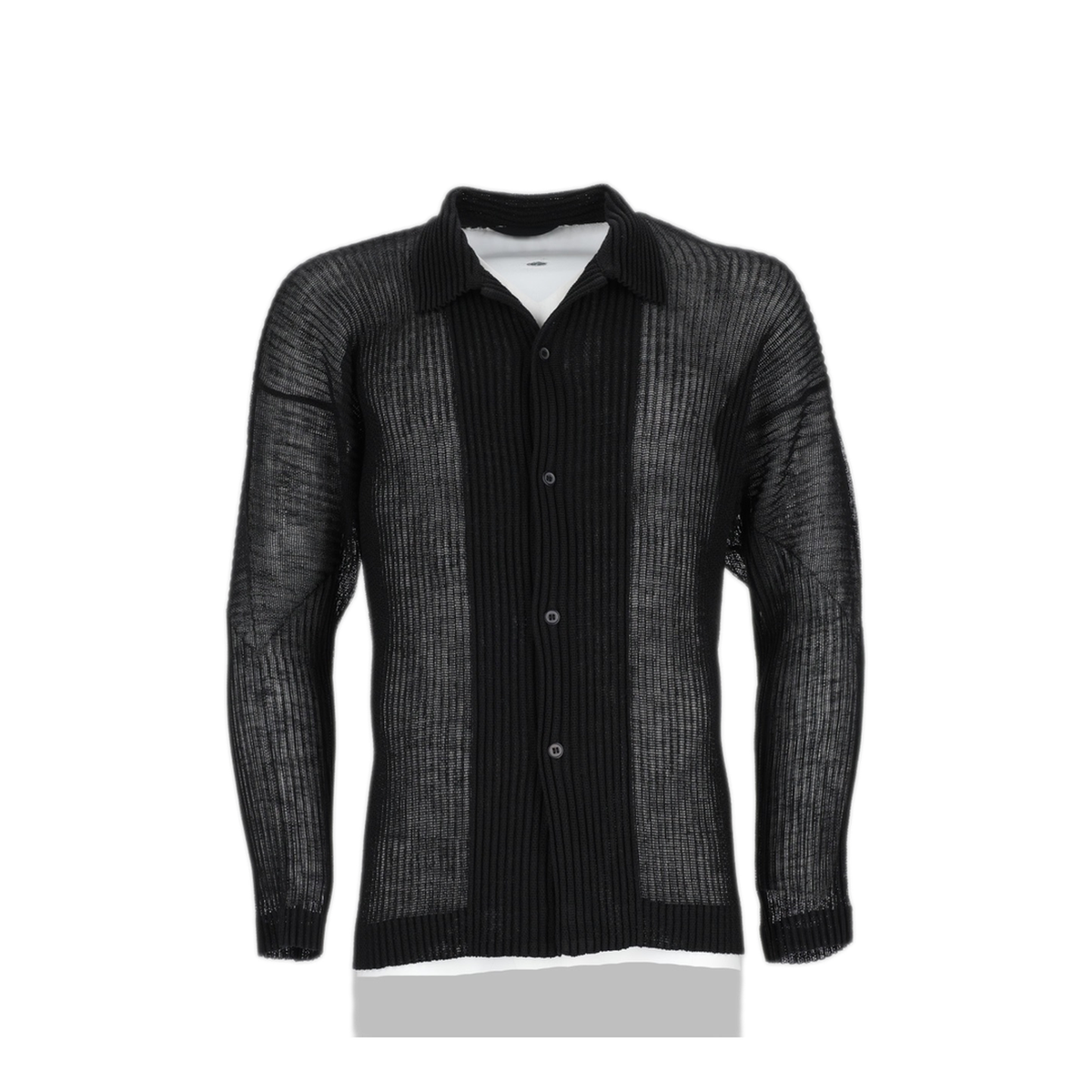 MAYFEYR - Bao Bao Issey Miyake - Camicia Rustic Mesh In Maglia Plissettata - HP68JJ23015