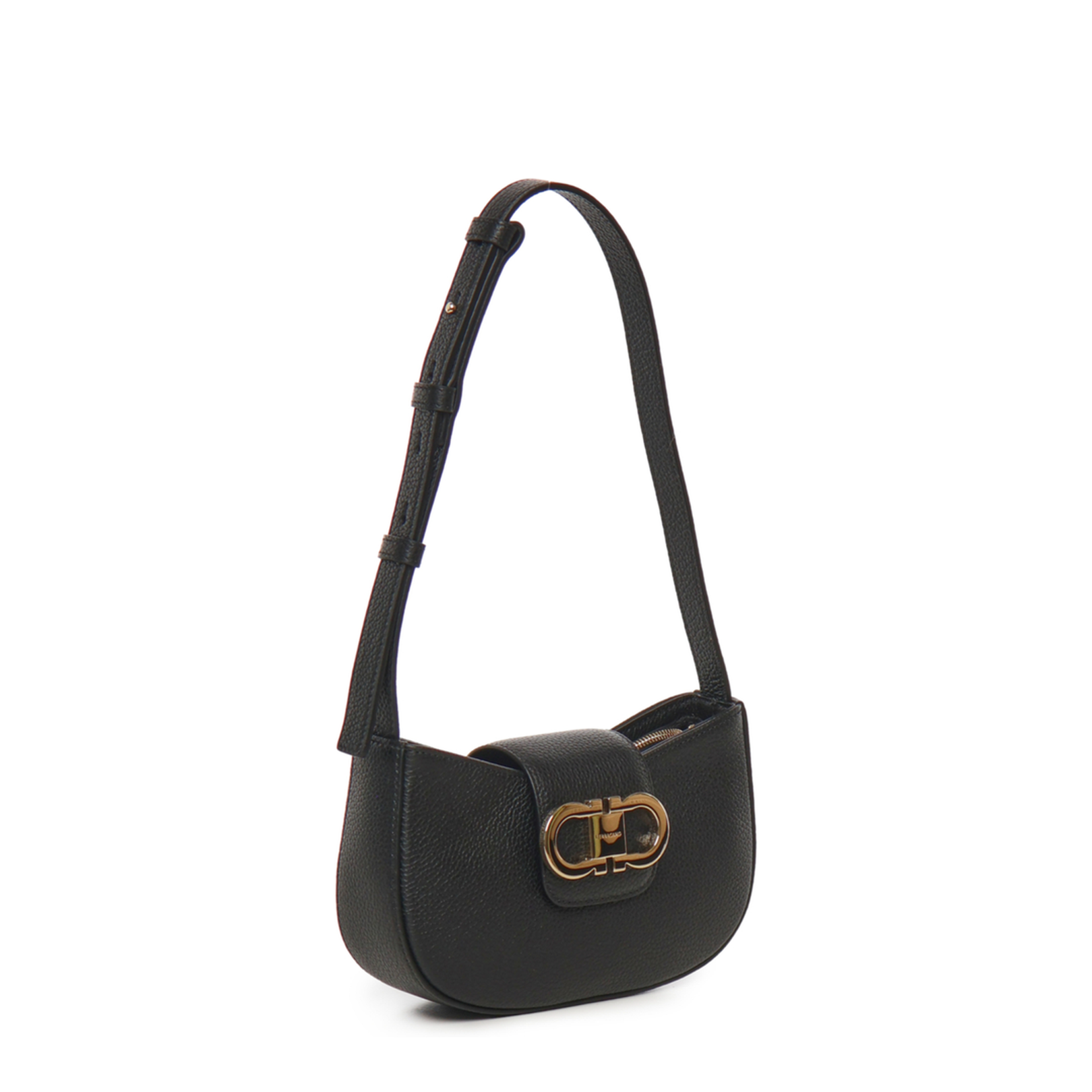 Black Leather Shoulder Bag