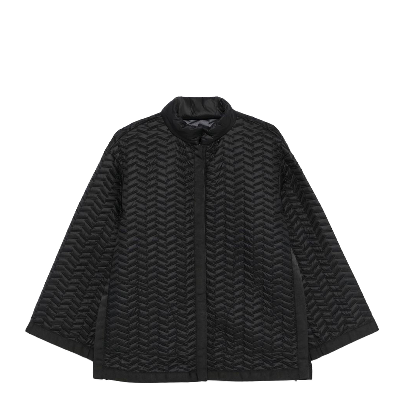 Black Front Two-Way Zip Jacket