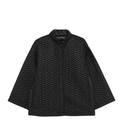 Black Front Two-Way Zip Jacket