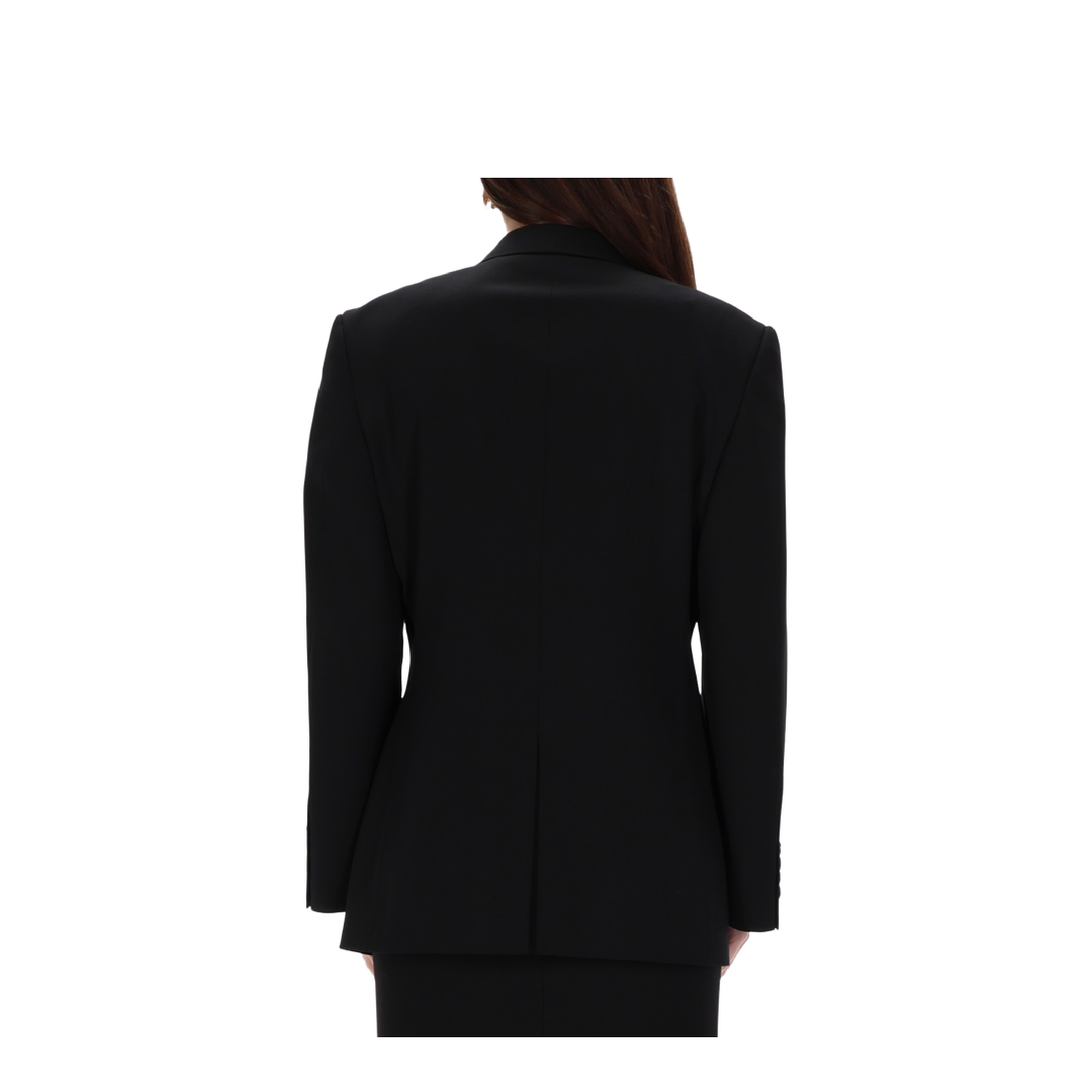 Standard Single-Breasted Tailored Blazer in Black
