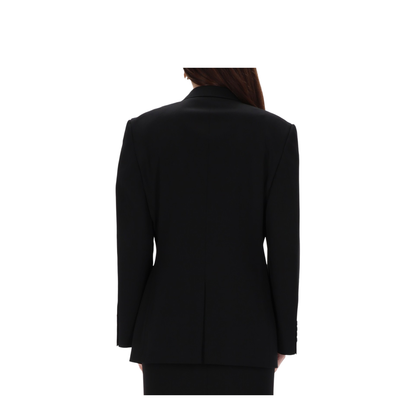 Standard Single-Breasted Tailored Blazer in Black