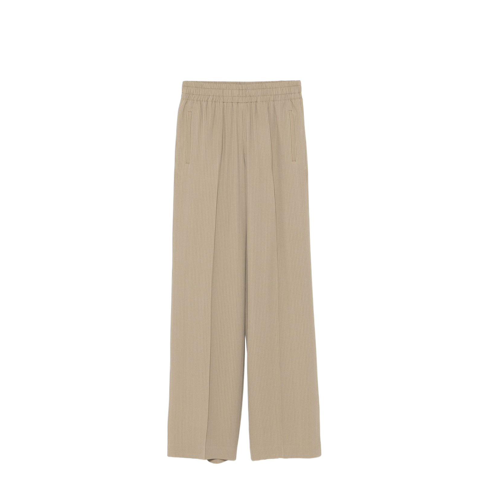 Almond Beige Elasticated Waist Trousers