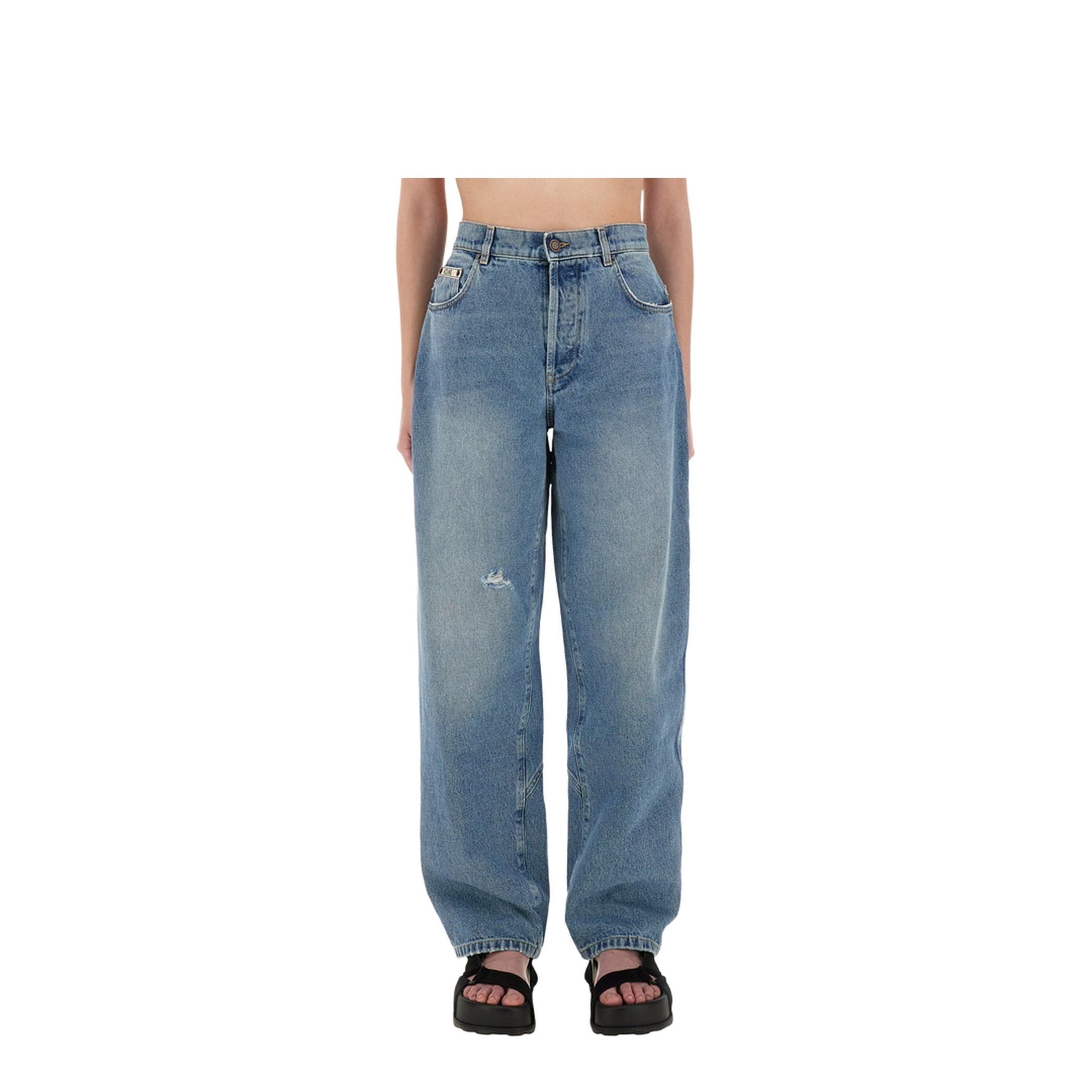 Wide Leg Jeans - Blue